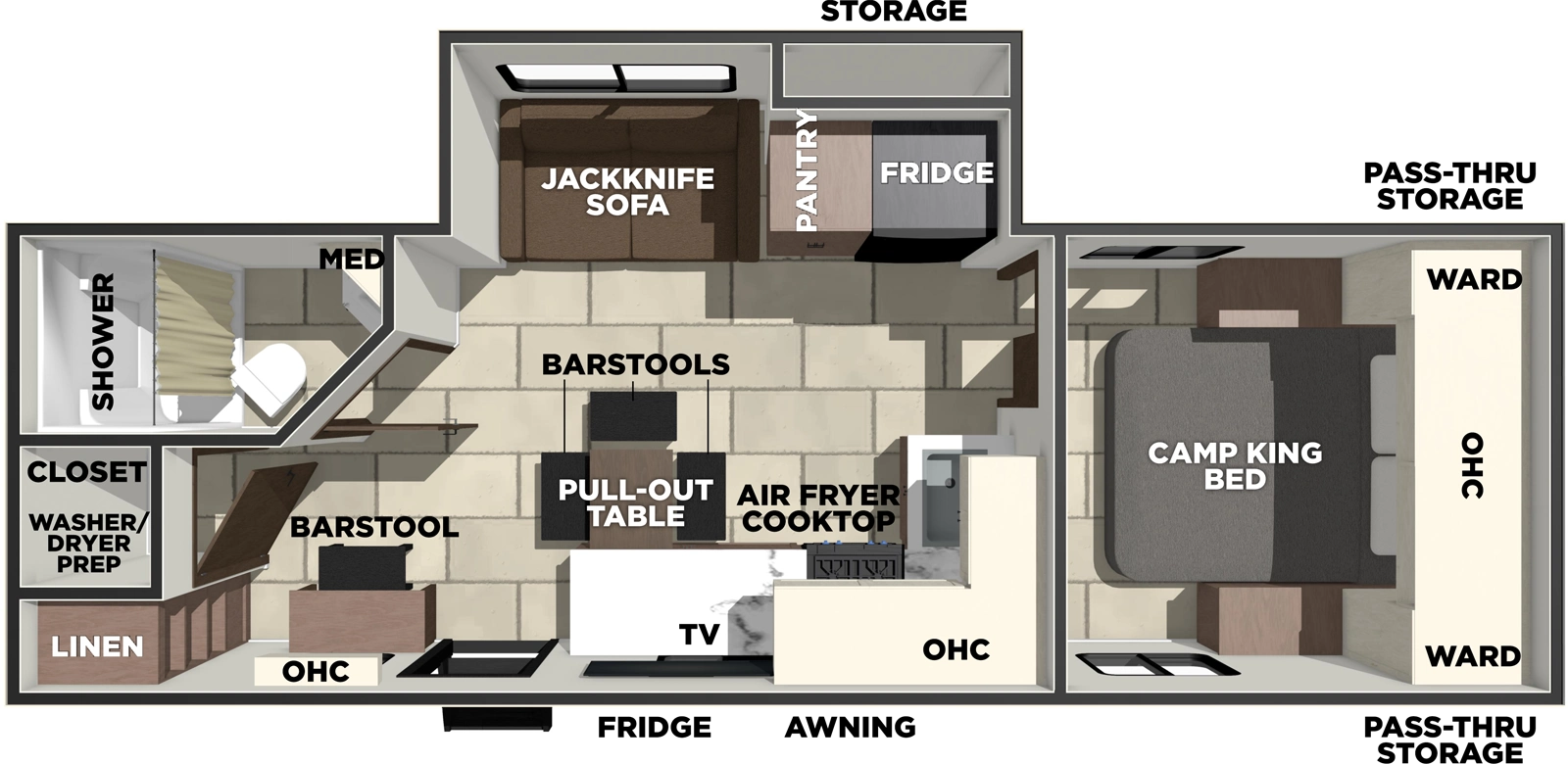 Tracer 255DS Floorplan